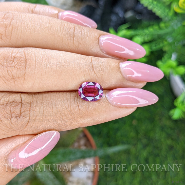1.96 Ct. Purplish Pink Garnet from Tanzania