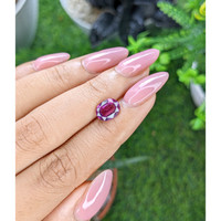 1.96 Ct. Purplish Pink Garnet from Tanzania Life Style