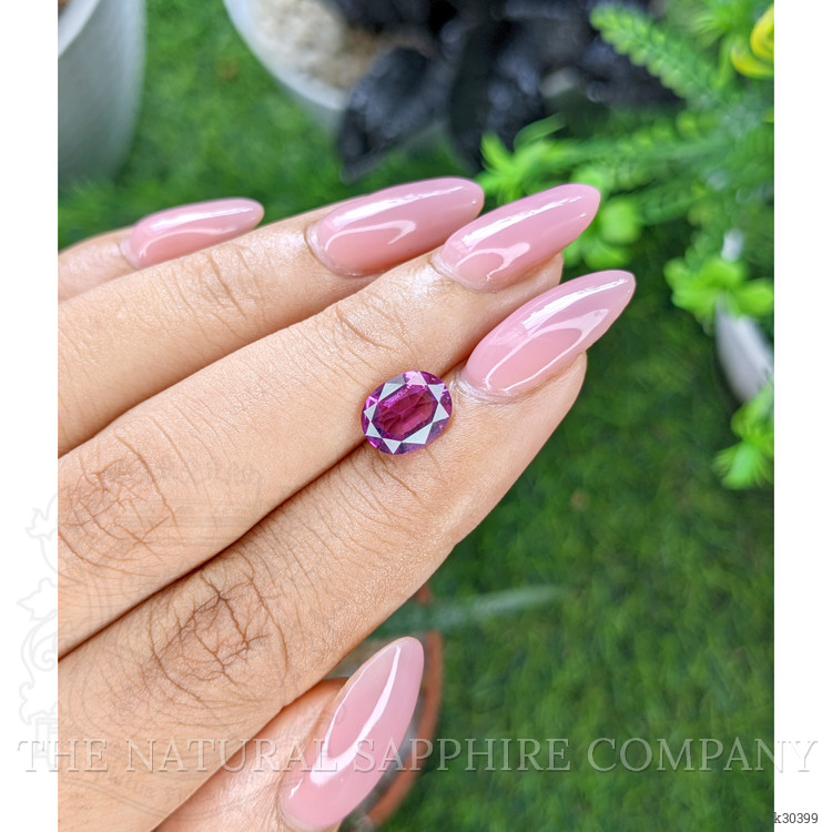 1.96 Ct. Purplish Pink Garnet from Tanzania
