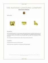 1.85 Ct. Chrysoberyl from Ceylon (Sri Lanka) Appraisal