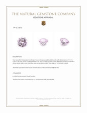 6.68 Ct. Purplish Pink Kunzite from Brazil Appraisal