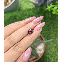 1.68 Ct. Purplish Red Garnet from Tanzania Life Style