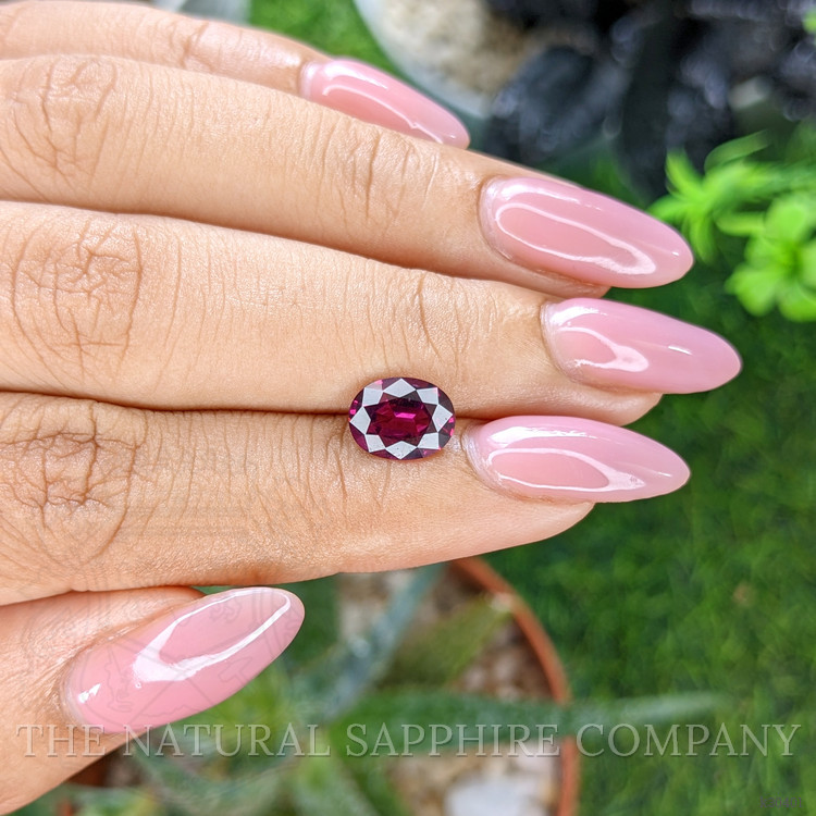 1.98 Ct. Purplish Red Garnet from Tanzania