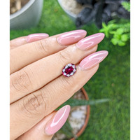 1.98 Ct. Purplish Red Garnet from Tanzania Life Style