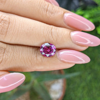 2.08 Ct. Pinkish Purple Garnet from Tanzania Life Style