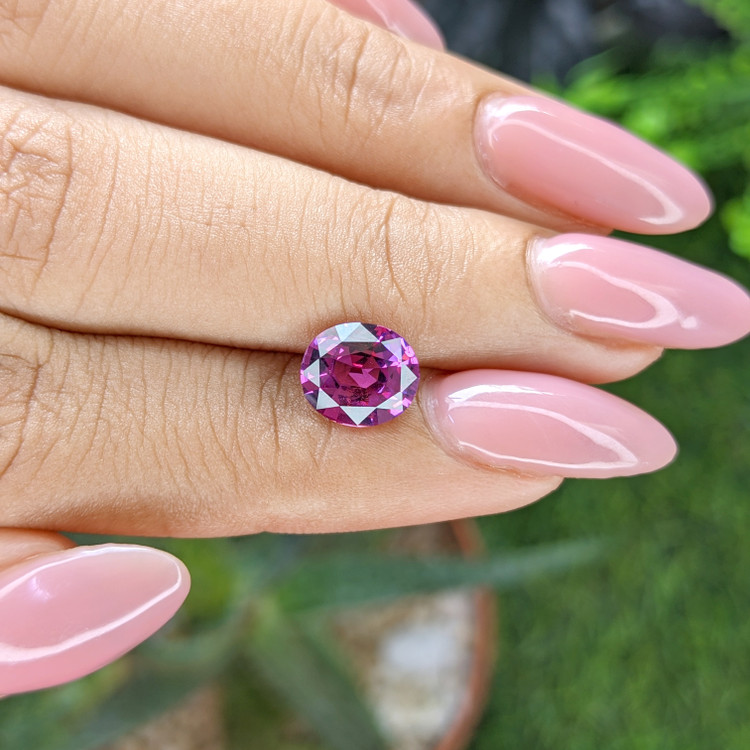 2.08 Ct. Pinkish Purple Garnet from Tanzania