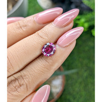 2.08 Ct. Pinkish Purple Garnet from Tanzania Life Style