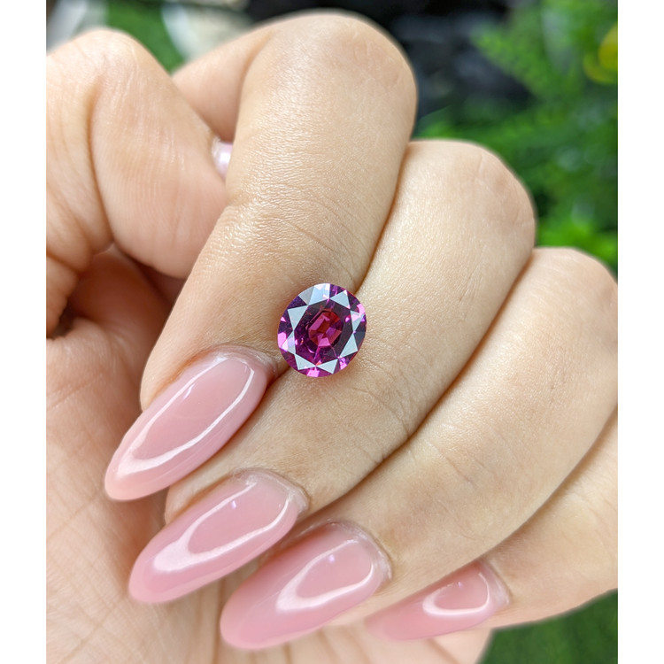 2.08 Ct. Pinkish Purple Garnet from Tanzania