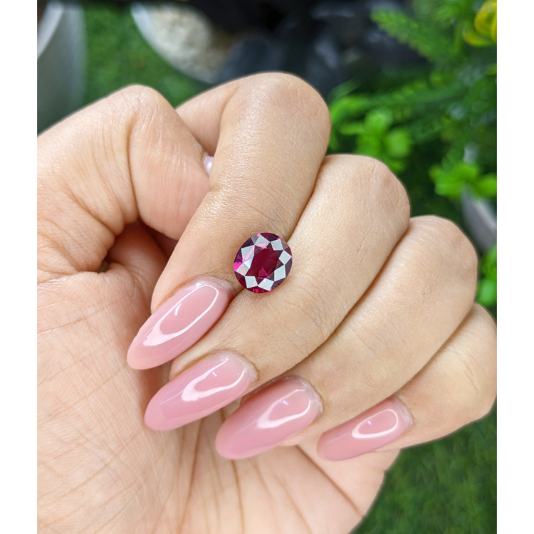 2.27 Ct. Purplish Pink Garnet from Tanzania