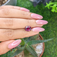 2.52 Ct. Purplish Pink Garnet from Tanzania Life Style