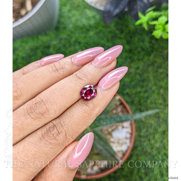 2.52 Ct. Purplish Pink Garnet from Tanzania