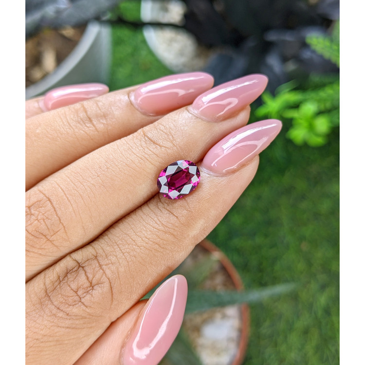 2.40 Ct. Pinkish Purple Garnet from Tanzania