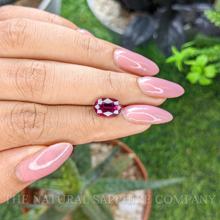 2.85 Ct. Purplish Pink Garnet from Tanzania