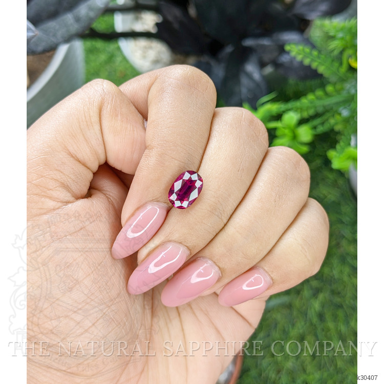 2.85 Ct. Purplish Pink Garnet from Tanzania
