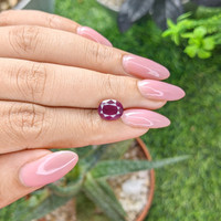 2.94 Ct. Pinkish Purple Garnet from Tanzania Life Style