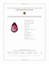 3.01 Ct. Purplish Pink Garnet from Tanzania Scan Report
