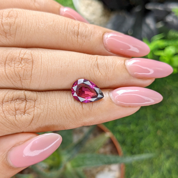 3.01 Ct. Purplish Pink Garnet from Tanzania