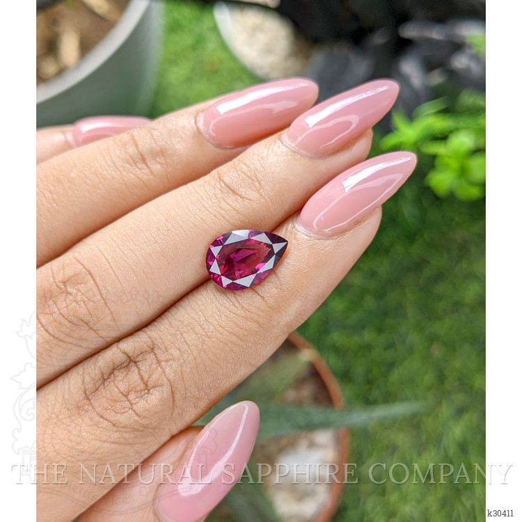 3.01 Ct. Purplish Pink Garnet from Tanzania