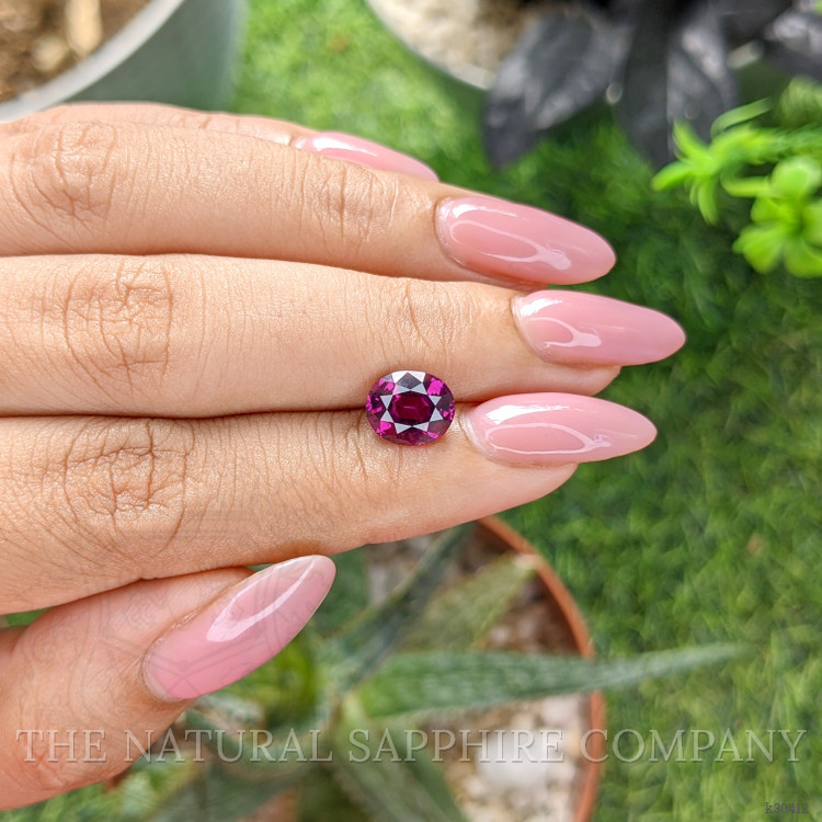 2.46 Ct. Purplish Pink Garnet from Tanzania