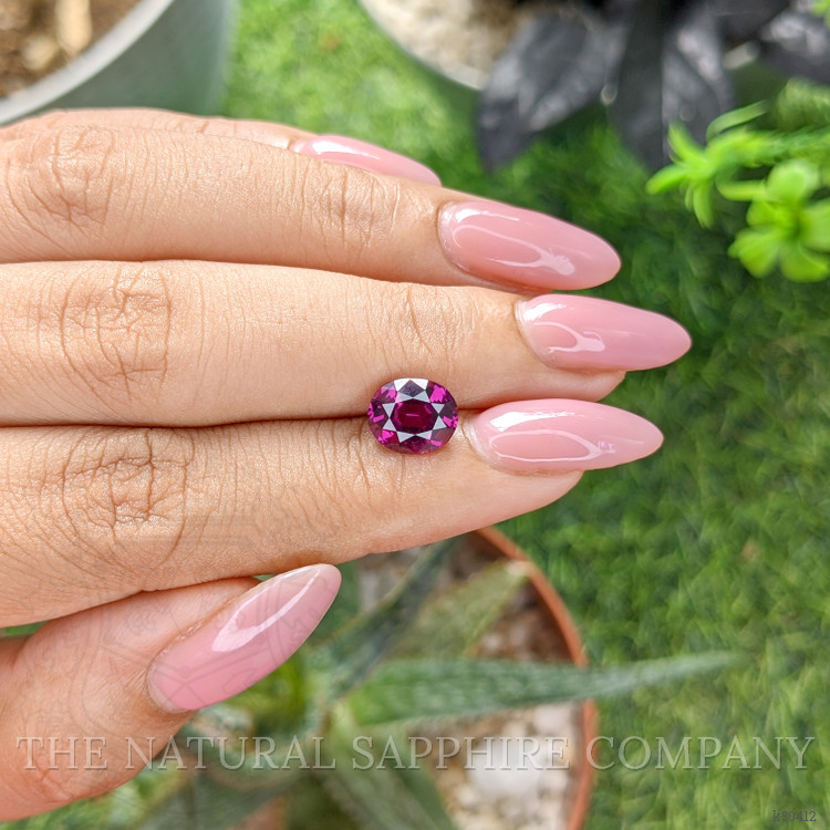 2.46 Ct. Purplish Pink Garnet from Tanzania