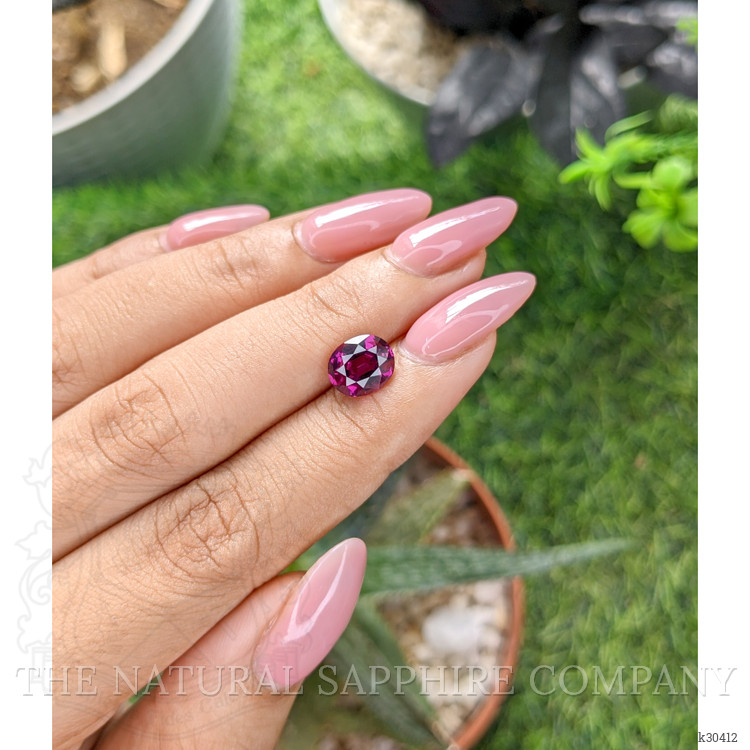 2.46 Ct. Purplish Pink Garnet from Tanzania