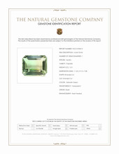 5.51 Ct. Yellowish Green Prasiolite from Brazil Scan Report