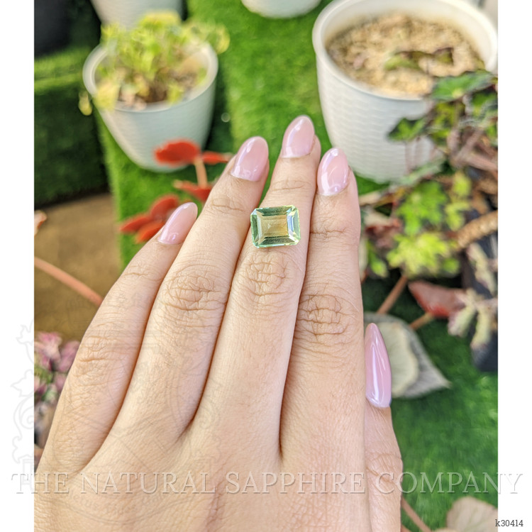 5.51 Ct. Yellowish Green Prasiolite from Brazil
