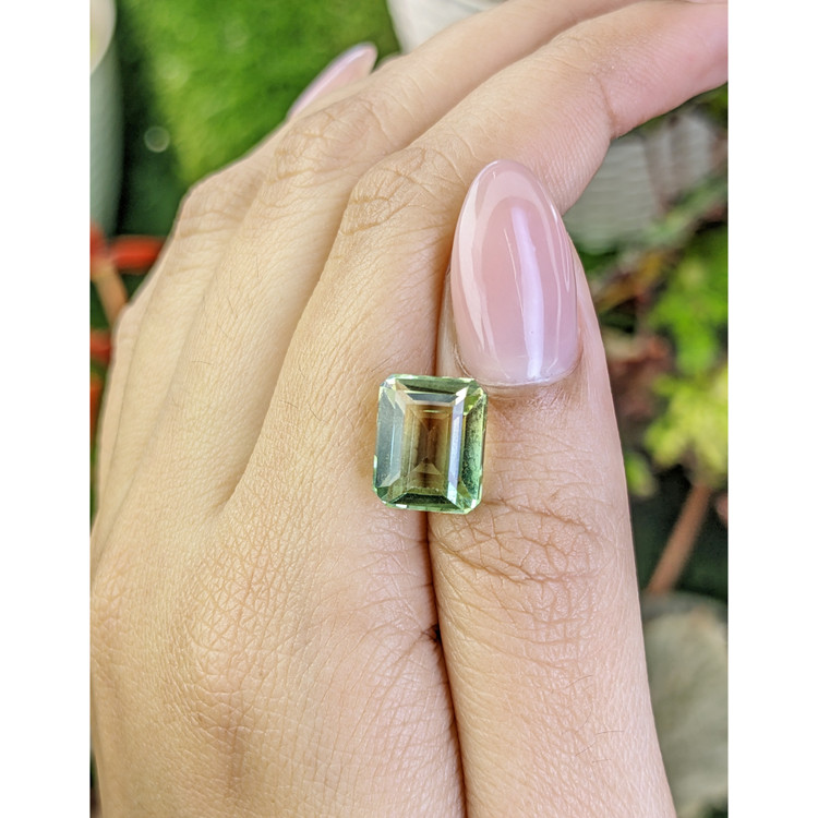 5.51 Ct. Yellowish Green Prasiolite from Brazil