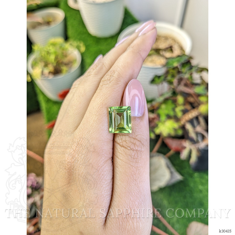6.71 Ct. Yellowish Green Prasiolite from Brazil