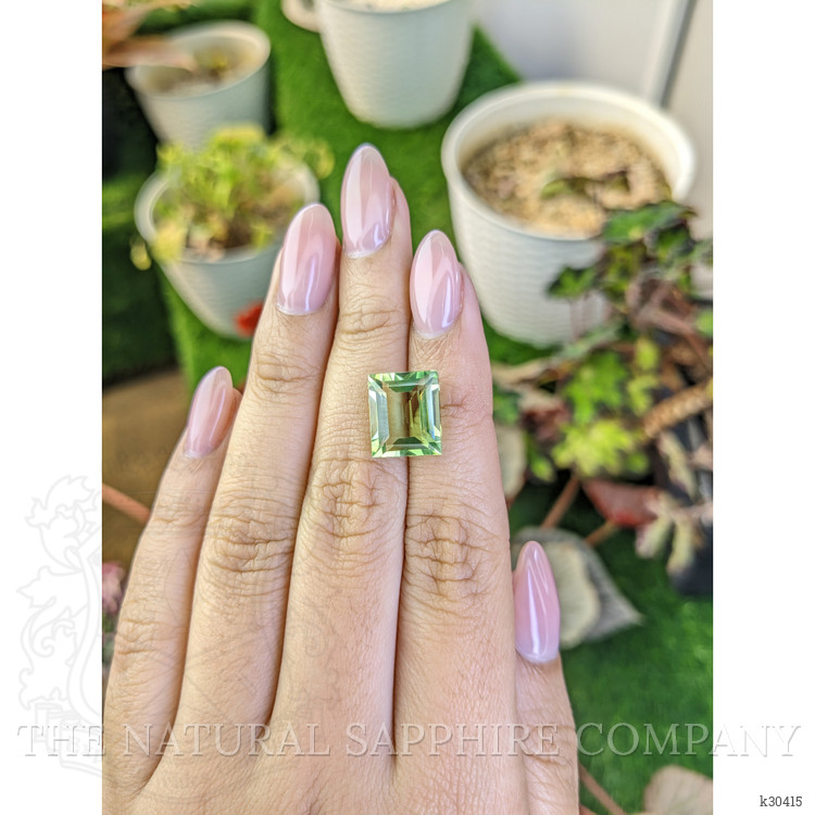 6.71 Ct. Yellowish Green Prasiolite from Brazil