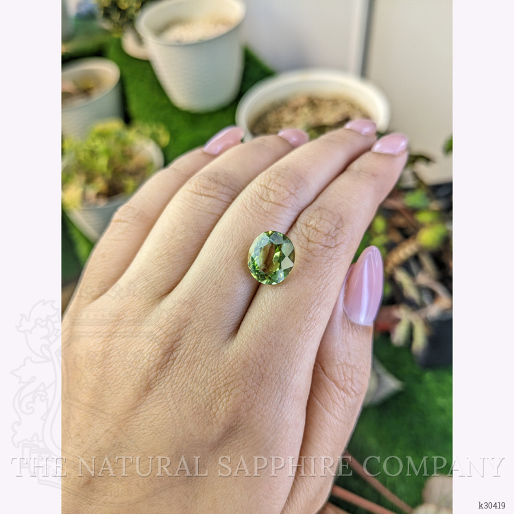5.35 Ct. Yellowish Green Prasiolite from Brazil