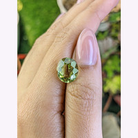 5.35 Ct. Yellowish Green Prasiolite from Brazil Life Style