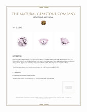 7.27 Ct. Kunzite from Brazil Appraisal