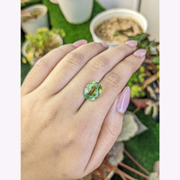 5.34 Ct. Green Prasiolite from Brazil Life Style