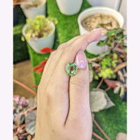 5.33 Ct. Green Prasiolite from Brazil Life Style