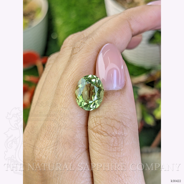 5.62 Ct. Yellowish Green Prasiolite from Brazil