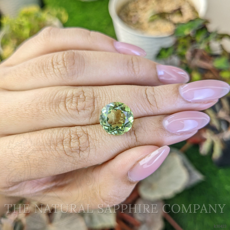 6.33 Ct. Yellowish Green Prasiolite from Brazil