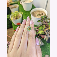 6.33 Ct. Yellowish Green Prasiolite from Brazil Life Style