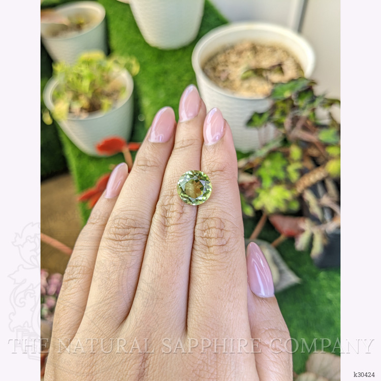 6.09 Ct. Yellowish Green Prasiolite from Brazil