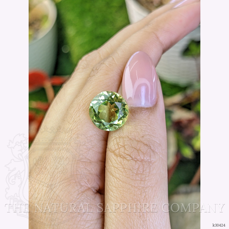 6.09 Ct. Yellowish Green Prasiolite from Brazil