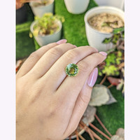 6.09 Ct. Yellowish Green Prasiolite from Brazil Life Style