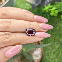 4.63 Ct. Purplish Red Garnet from Tanzania Life Style