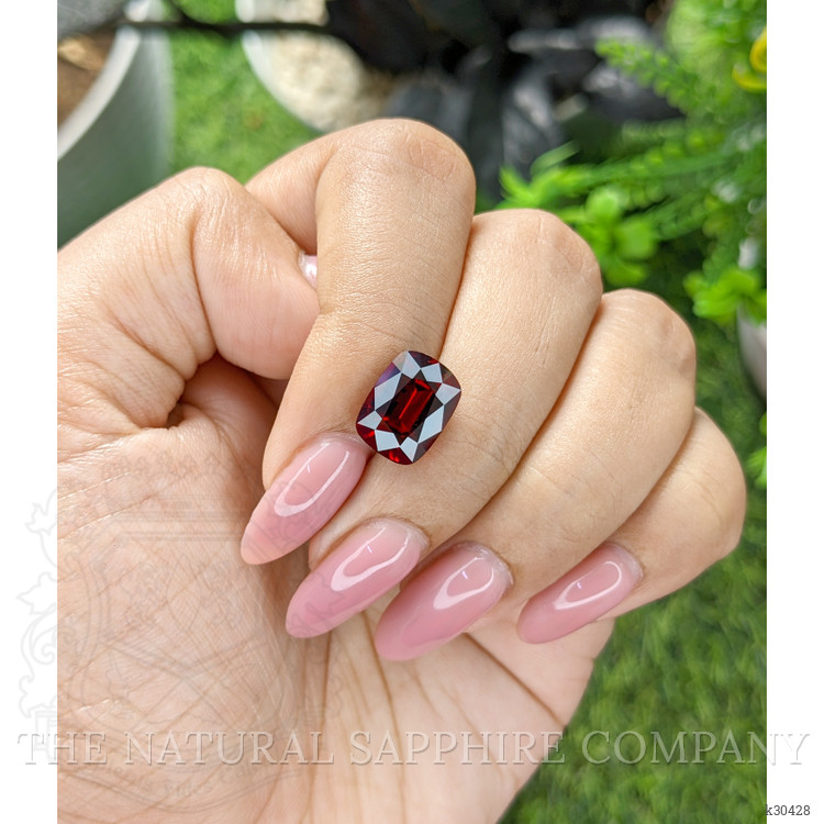 4.63 Ct. Purplish Red Garnet from Tanzania