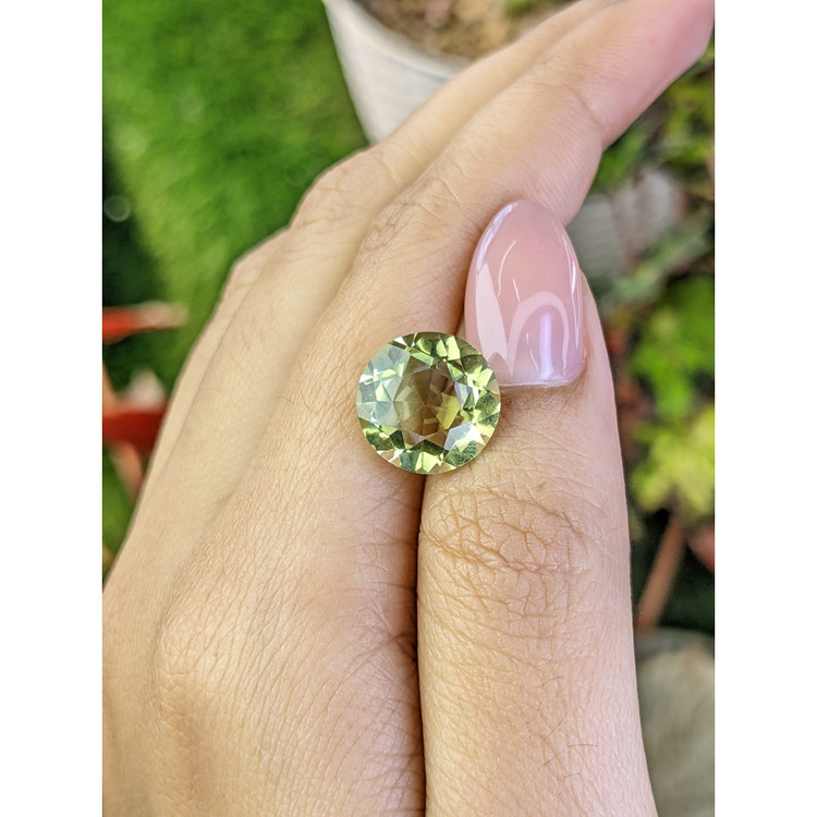 5.88 Ct. Yellowish Green Prasiolite from Brazil