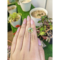 5.88 Ct. Yellowish Green Prasiolite from Brazil Life Style