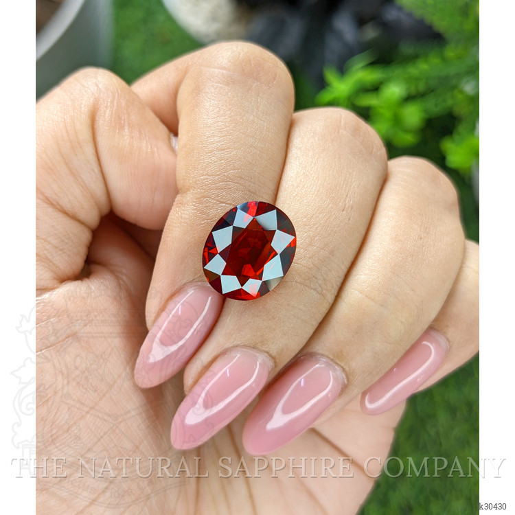 8.04 Ct. Red Garnet from Tanzania
