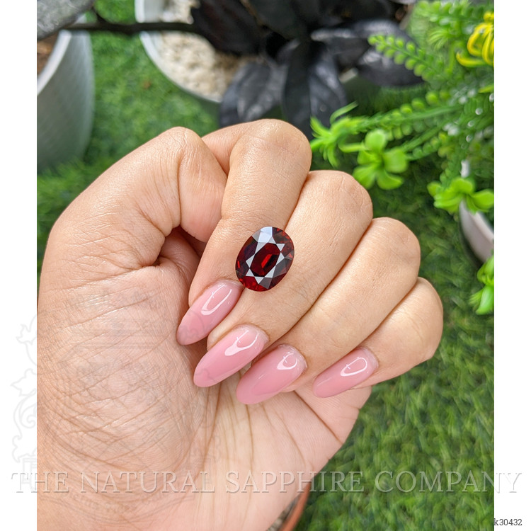 8.30 Ct. Purplish Red Garnet from Tanzania