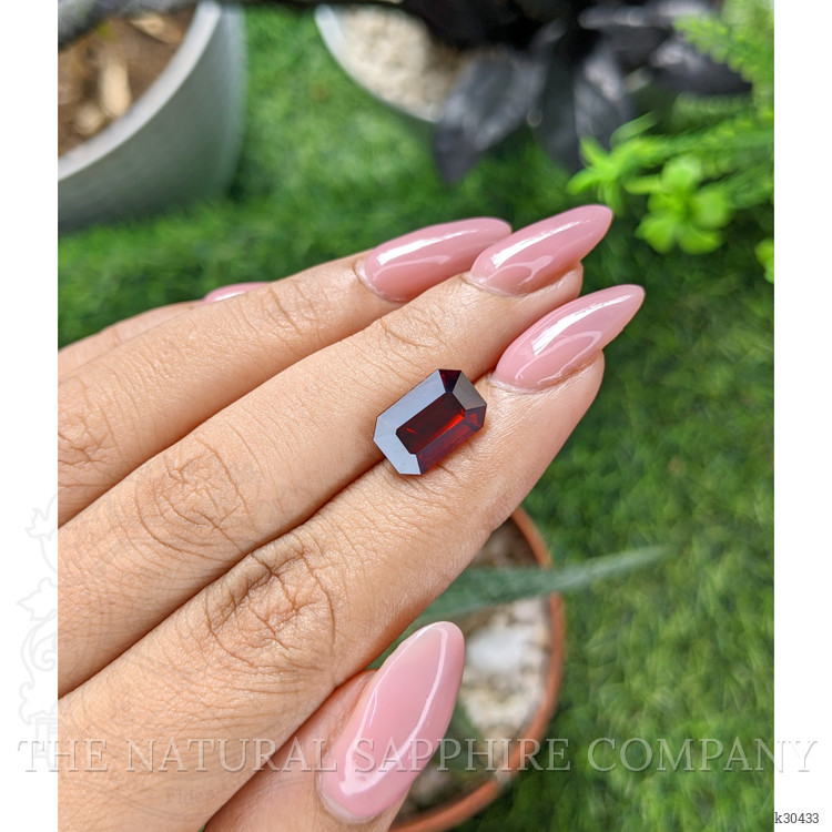 5.50 Ct. Orangish Red Garnet from Tanzania