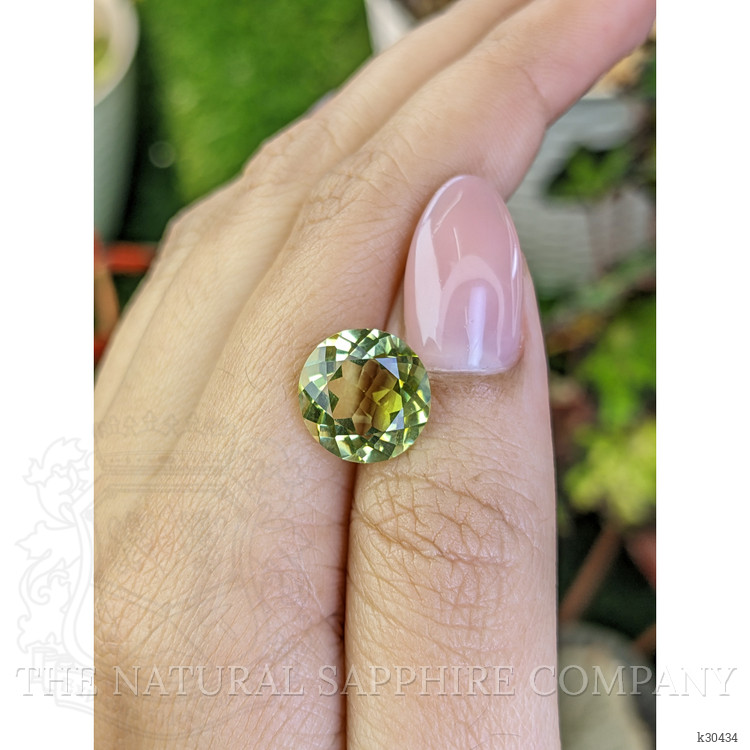 4.97 Ct. Yellowish Green Prasiolite from Brazil