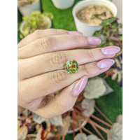 4.97 Ct. Yellowish Green Prasiolite from Brazil Life Style